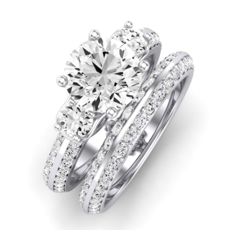 Thistle Diamond Matching Band Only (does Not Include Engagement Ring) For Ring With Round Center Jewelry 2