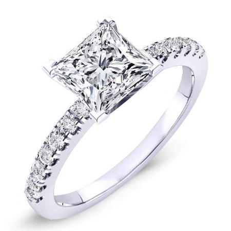 Princess Moissanite Engagement Ring Engagement Rings 1