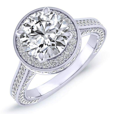 Round Diamond Engagement Ring (clarity Enhanced)