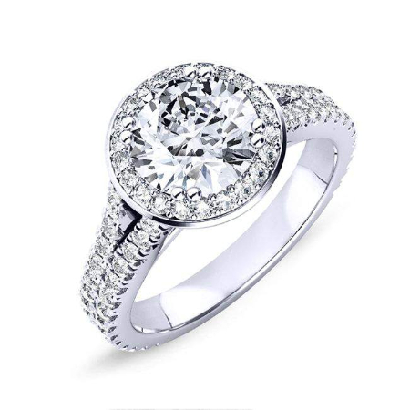 Round Moissanite Engagement Ring Engagement Rings 1