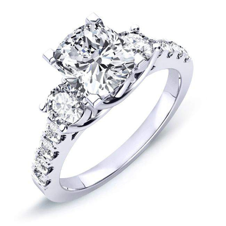 Cushion Diamond Engagement Ring (Clarity Enhanced)