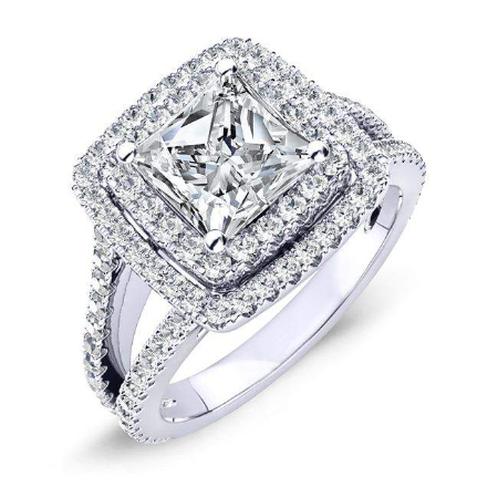 Princess Diamond Engagement Ring (Clarity Enhanced) Engagement Rings 1