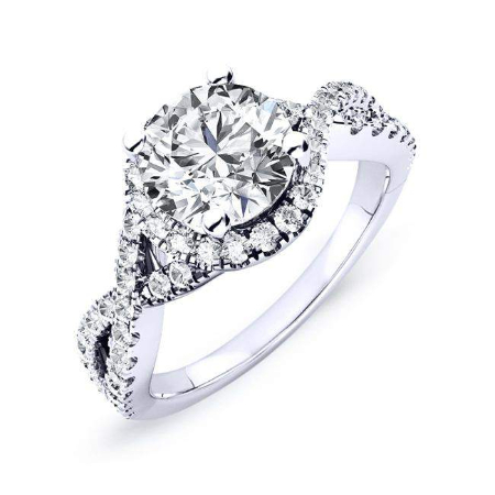 Round Diamond Engagement Ring (Clarity Enhanced)