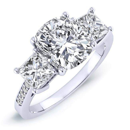 Cushion Diamond Engagement Ring (Clarity Enhanced) Engagement Rings 1