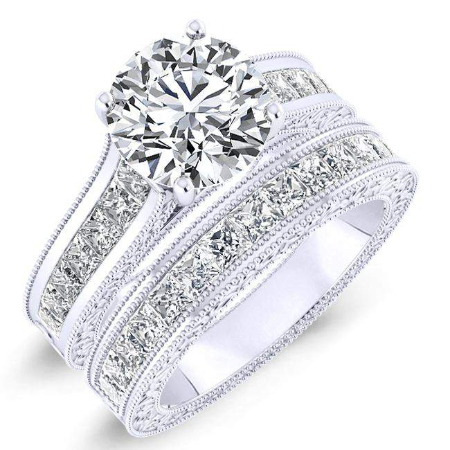 Round Diamond Bridal Set (Clarity Enhanced) Wedding 1