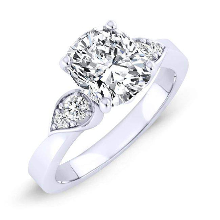 Cushion Moissanite Engagement Ring