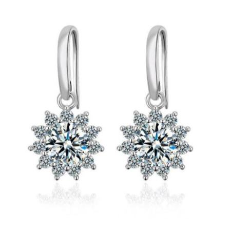 3.06ct Round Diamond Earrings (Clarity Enhanced)