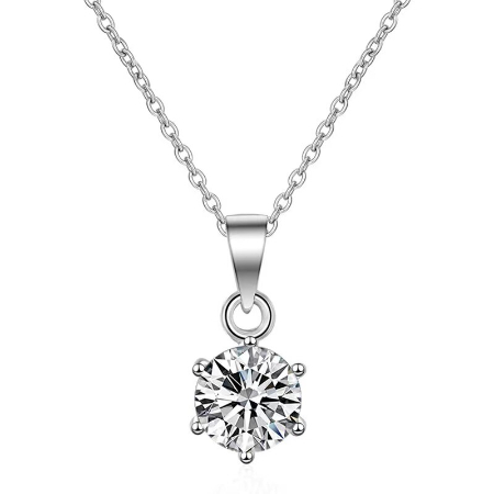 Iza - 1ct Diamond Necklace (Clarity Enhanced) Jewelry 1