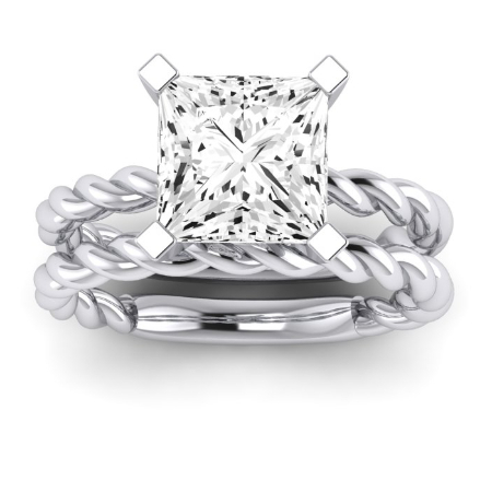Balsam Diamond Matching Band Only (does Not Include Engagement Ring) For Ring With Princess Center Jewelry 1