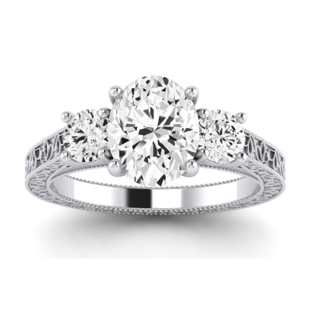Oval Diamond Engagement Ring (Clarity Enhanced)