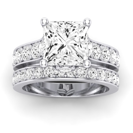 Calluna Diamond Matching Band Only (does Not Include Engagement Ring) For Ring With Princess Center Jewelry 1