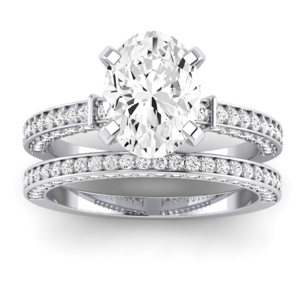 Oval Diamond Bridal Set (Clarity Enhanced)