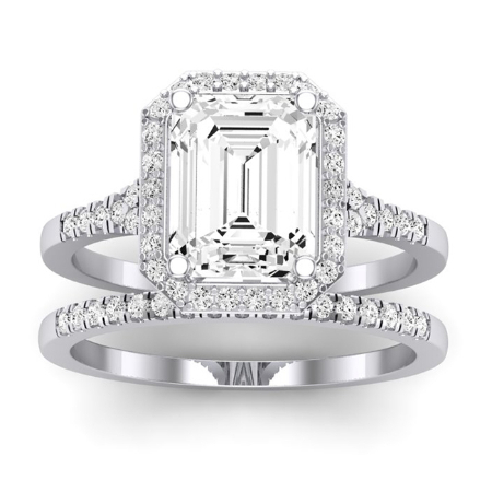 Emerald Diamond Bridal Set (clarity Enhanced) Wedding 1