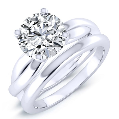 Baneberry Diamond Matching Band Only (does Not Include Engagement Ring)  For Ring With Round Center Jewelry 1