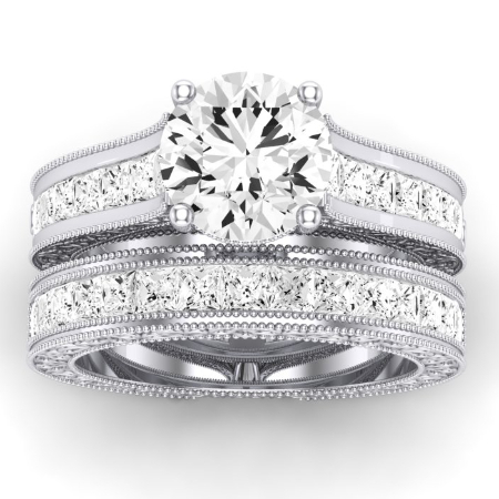 Edelweiss Diamond Matching Band Only (does Not Include Engagement Ring) For Ring With Round Center Jewelry 1