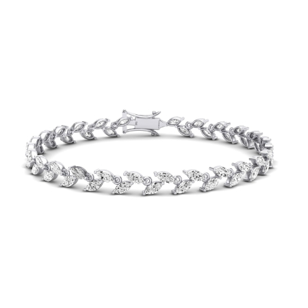 Edina Classic Marquise Diamond Bracelet (clarity Enhanced)
