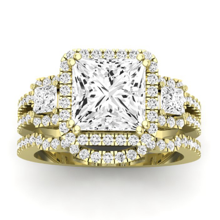Erica Diamond Matching Band Only (does Not Include Engagement Ring) For Ring With Princess Center Jewelry 1