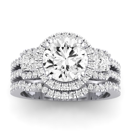 Erica Diamond Matching Band Only (does Not Include Engagement Ring) For Ring With Round Center Jewelry 1