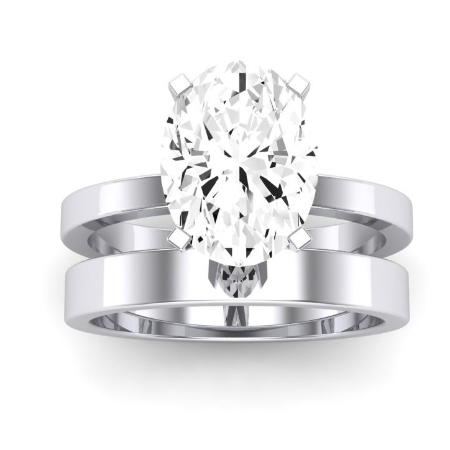 Oval Diamond Bridal Set (Clarity Enhanced) Wedding 1