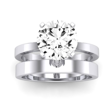 Lantana Diamond Matching Band Only (engagement Ring Not Included) For Ring With Round Center Jewelry 1