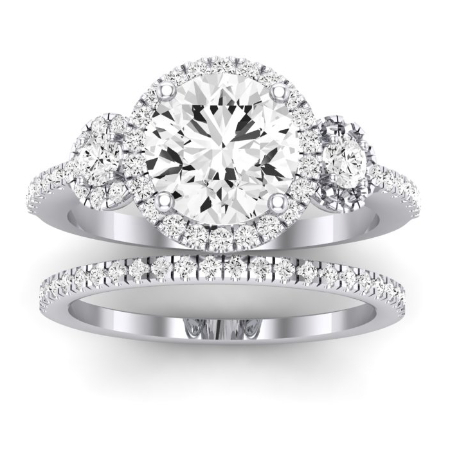 Lunaria Diamond Matching Band Only (does Not Include Engagement Ring) For Ring With Round Center Jewelry 1