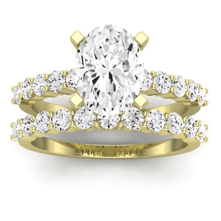 Magnolia Moissanite Matching Band Only (does Not Include Engagement Ring) For Ring With Cushion Center Jewelry 1