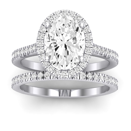 Mallow Diamond Matching Band Only (does Not Include Engagement Ring)   For Ring With Oval Center Jewelry 1