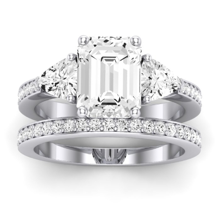 Emerald Diamond Bridal Set (Clarity Enhanced)