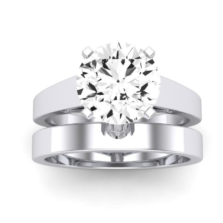 Snowdrop Diamond Matching Band Only (engagement Ring Not Included) For Ring With Round Center Jewelry 1
