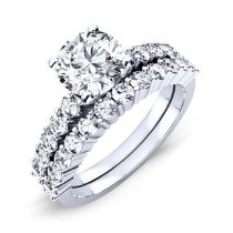Magnolia - Round Diamond Bridal Set (Clarity Enhanced)