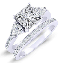 Snowdonia - Princess Diamond Bridal Set (Clarity Enhanced)