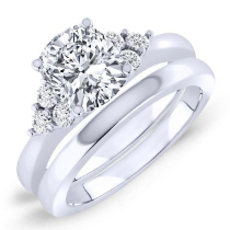 Alyssa - Cushion Diamond Bridal Set (Clarity Enhanced)