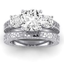 Belladonna Diamond Matching Band Only (does Not Include Engagement Ring) For Ring With Cushion Center