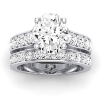 Calluna Diamond Matching Band Only (does Not Include Engagement Ring) For Ring With Oval Center