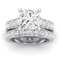 Calluna Diamond Matching Band Only (does Not Include Engagement Ring) For Ring With Princess Center
