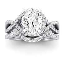 Dianella Diamond Matching Band Only (does Not Include Engagement Ring)  For Ring With Oval Center