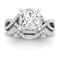 Dianella Moissanite Matching Band Only (does Not Include Engagement Ring)  For Ring With Princess Center