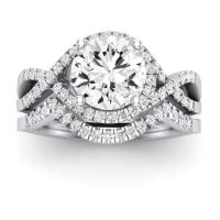 Dianella Diamond Matching Band Only (does Not Include Engagement Ring)  For Ring With Round Center