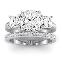 Dietes Diamond Matching Band Only (does Not Include Engagement Ring) For Ring With Cushion Center
