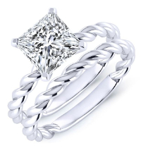 Balsam - Princess Diamond Bridal Set (Clarity Enhanced)