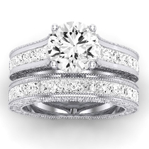 Edelweiss Diamond Matching Band Only (does Not Include Engagement Ring) For Ring With Round Center