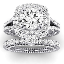 Lupin Diamond Matching Band Only (does Not Include Engagement Ring)  For Ring With Round Center