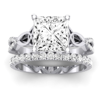 Pavonia Diamond Matching Band Only (does Not Include Engagement Ring)  For Ring With Princess Center