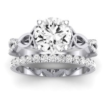 Pavonia Diamond Matching Band Only (does Not Include Engagement Ring)  For Ring With Round Center