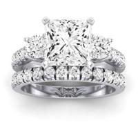 Primrose Diamond Matching Band Only ( Engagement Ring Not Included) For Ring With Princess Center