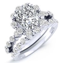 Privet Diamond Matching Band Only (engagement Ring Not Included) For Ring With Cushion Center