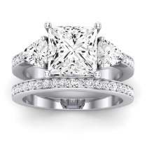 Snowdonia Diamond Matching Band Only (engagement Ring Not Included) For Ring With Princess Center