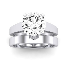 Snowdrop Diamond Matching Band Only (engagement Ring Not Included) For Ring With Round Center
