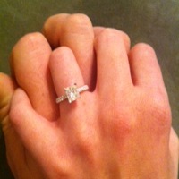 Customer wearing beverly diamonds ring